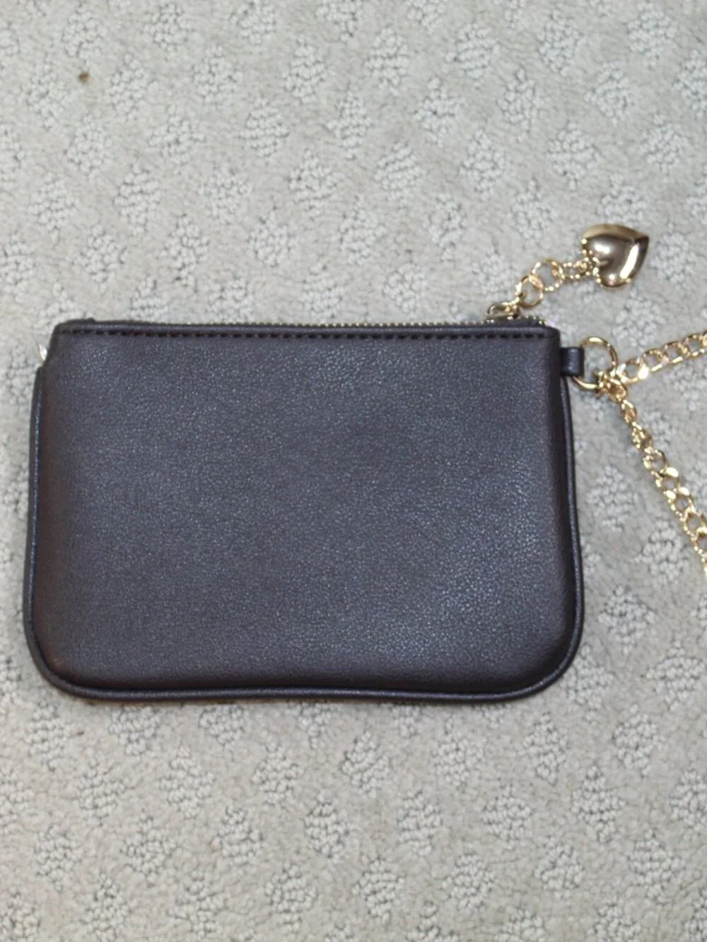 Juicy Couture Heritage Wristlet Set Dusty Violet 2 Pc Pouch Limited Edition